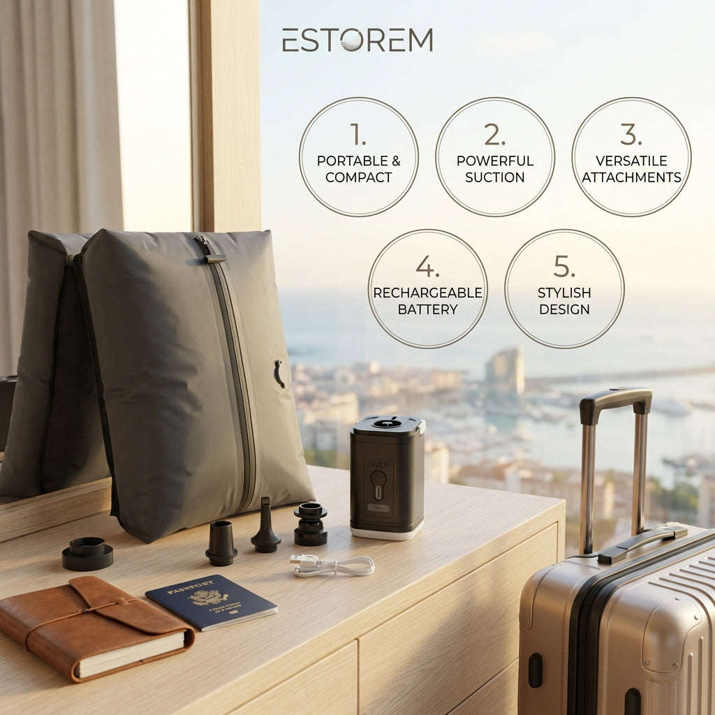 Mochila de Compresión al Vacío con Bomba