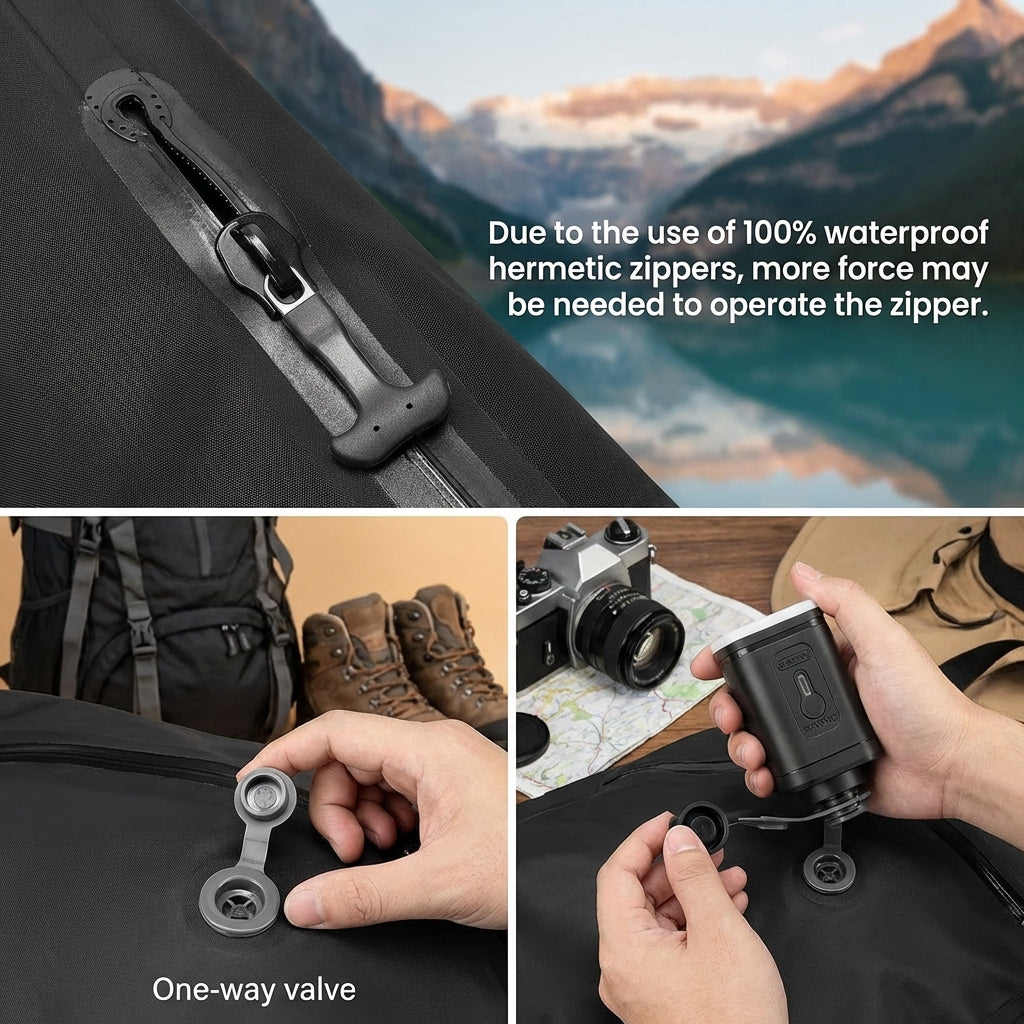 Mochila de Compresión al Vacío con Bomba