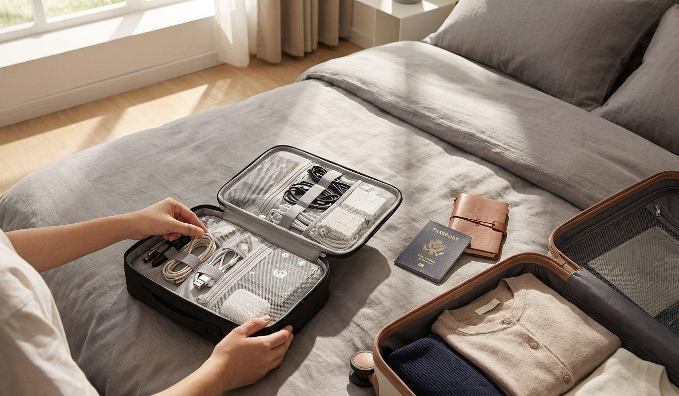 Organizador de Cables de Viaje Impermeable