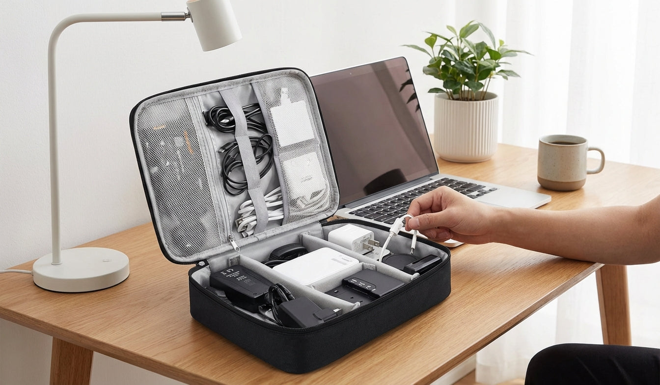 Organizador de Cables de Viaje Impermeable
