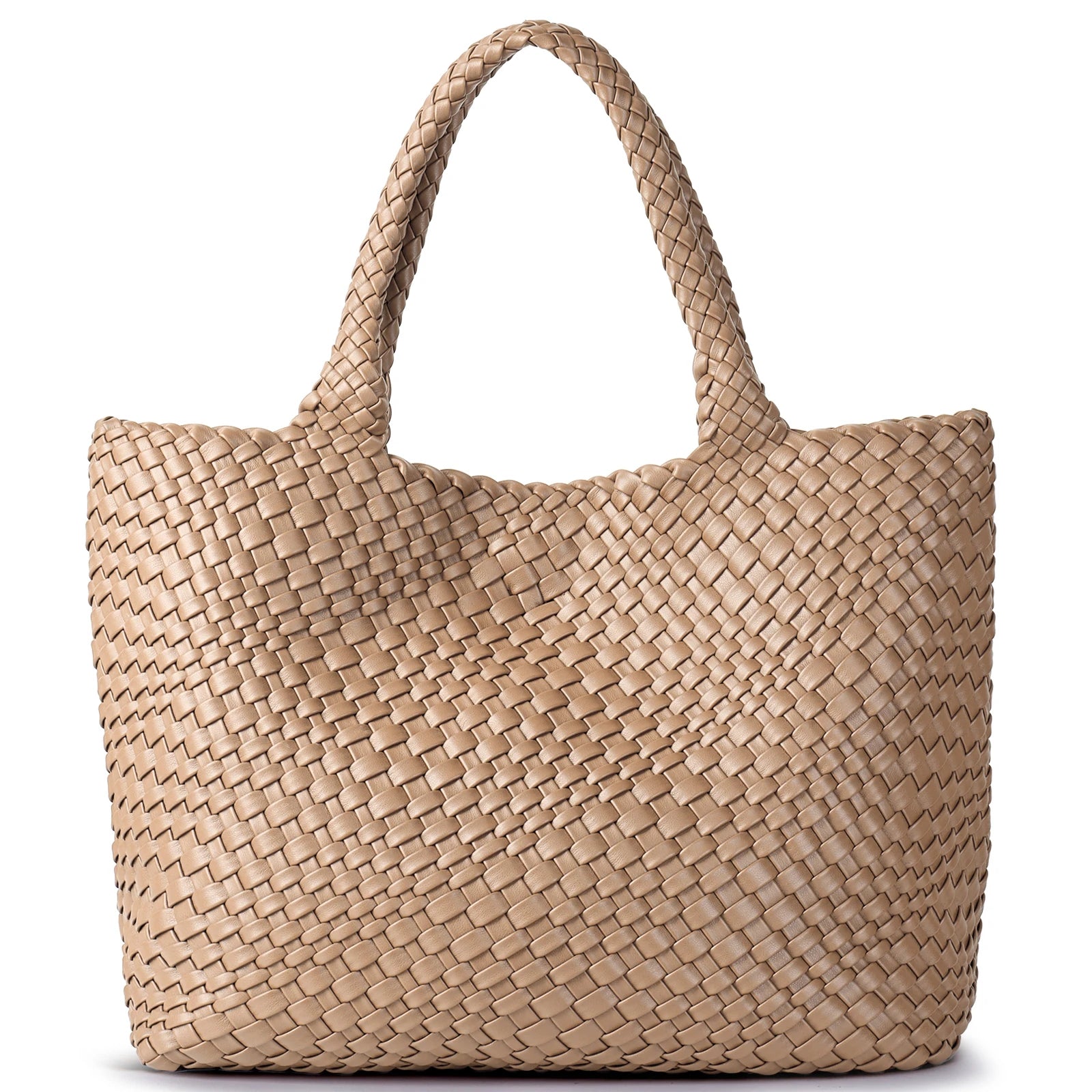 AVELIÉ – WOVEN VEGAN LEATHER TOTE BAG