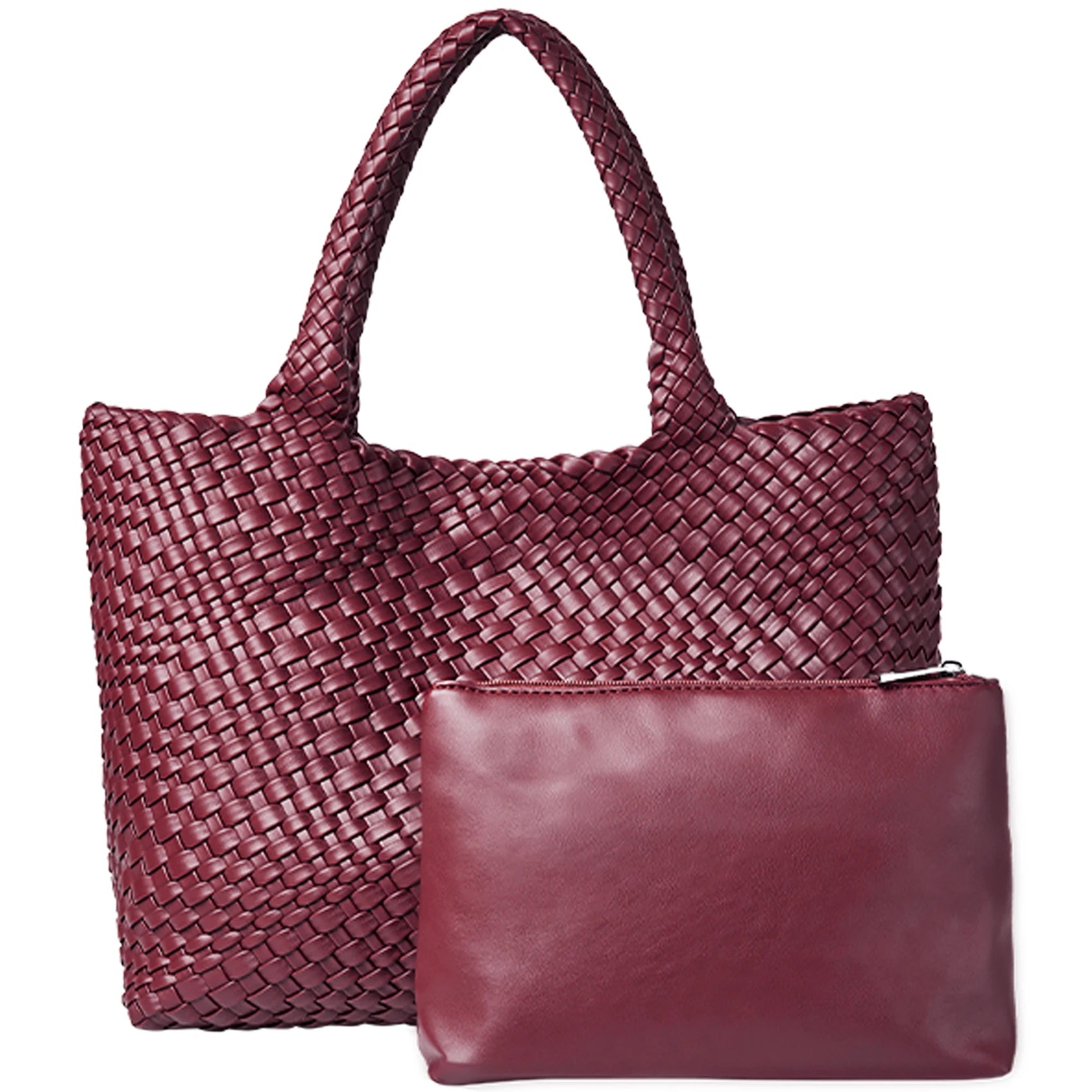 AVELIÉ – WOVEN VEGAN LEATHER TOTE BAG