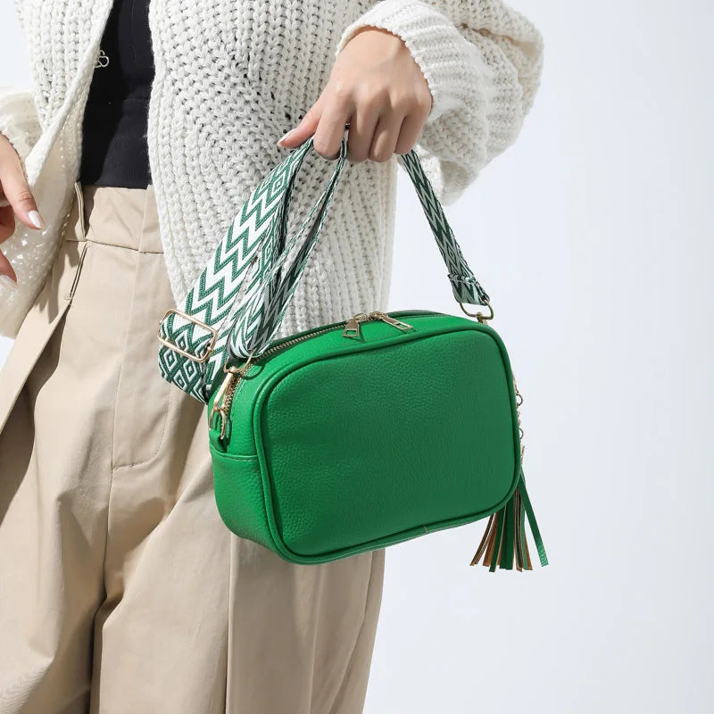 LUNEVIA – BOLSO DE HOMBRO EN PU CON CORREA ANCHA