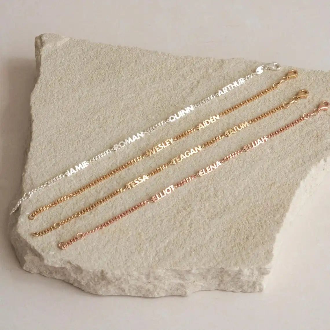 NOMÉA – CUSTOMIZABLE STAINLESS STEEL NAME BRACELET