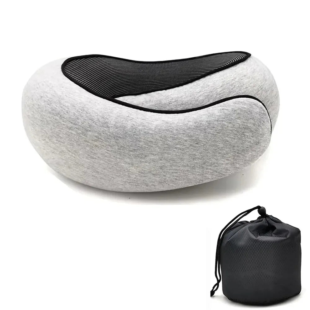 Adjustable U-Shaped Memory Foam Travel Pillow