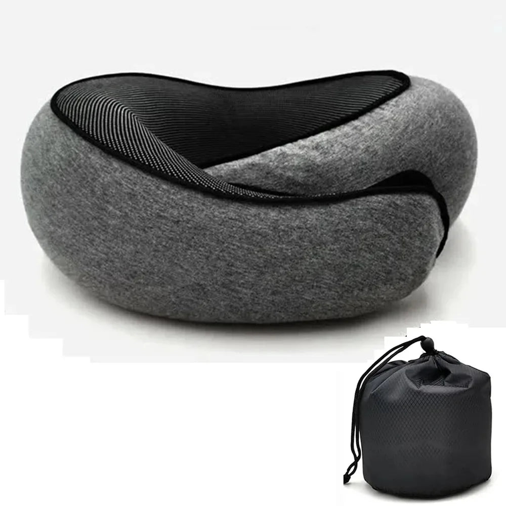 Adjustable U-Shaped Memory Foam Travel Pillow
