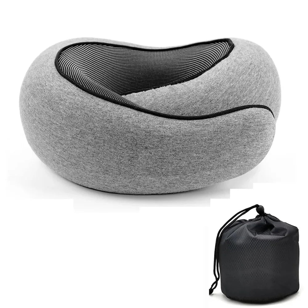 Adjustable U-Shaped Memory Foam Travel Pillow