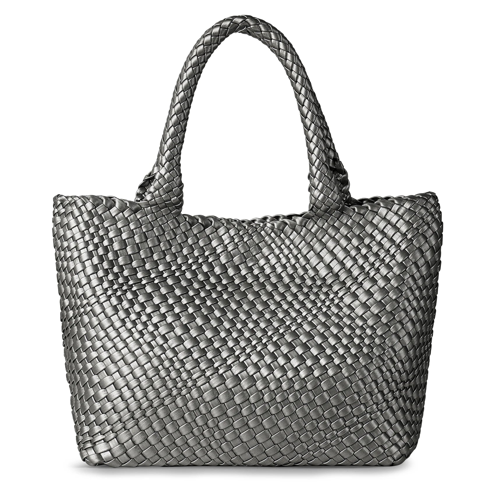 AVELIÉ – WOVEN VEGAN LEATHER TOTE BAG