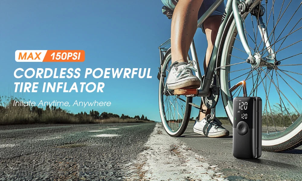 Mini Inflador de Neumáticos Portátil con Apagado Automático