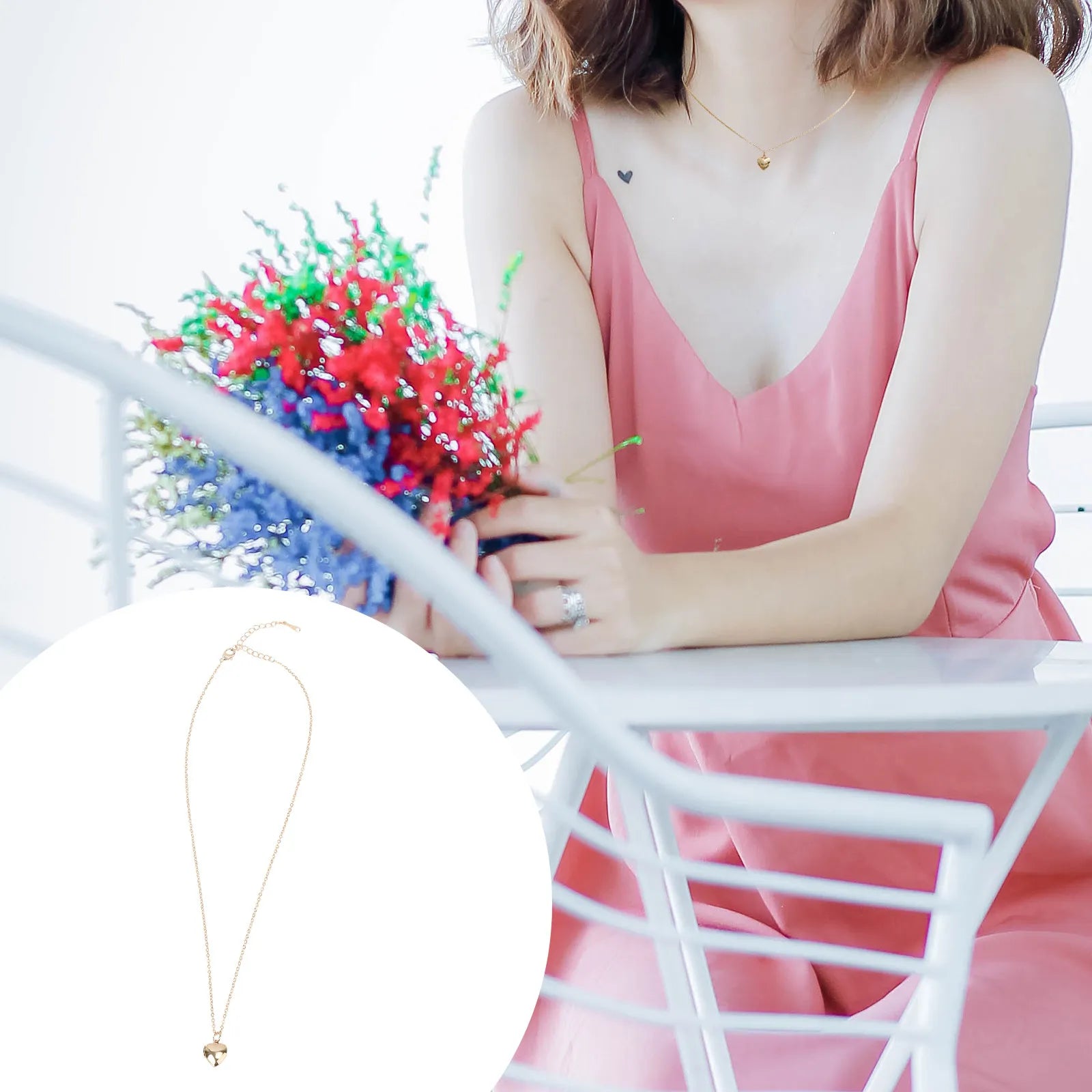 AURÉLIA – COPPER HEART LOCKET NECKLACE