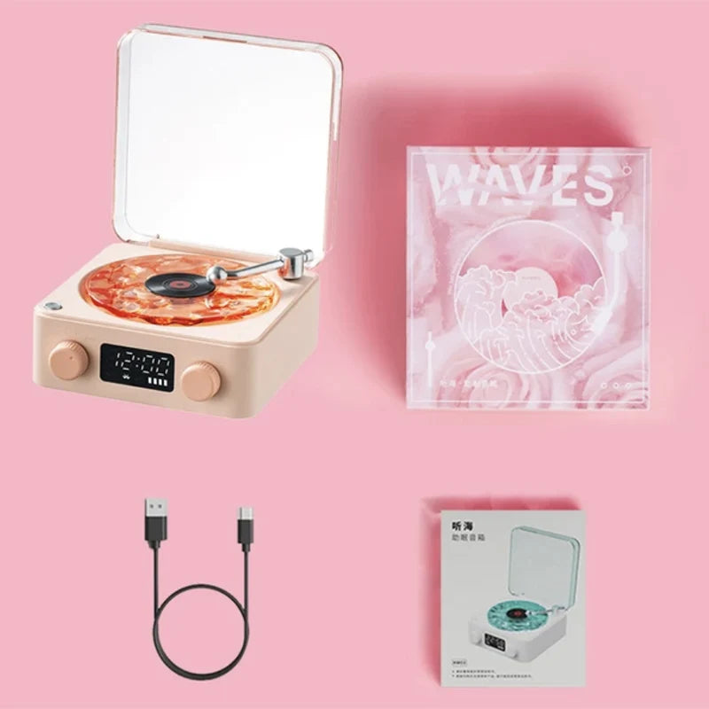 Reproductor de Vinilos Retro con Altavoz Bluetooth