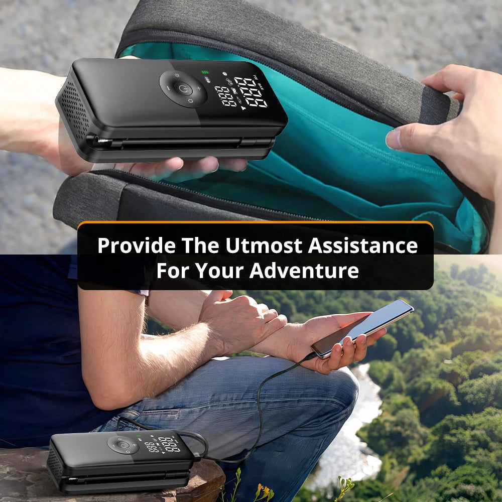 Mini Inflador de Neumáticos Portátil con Apagado Automático