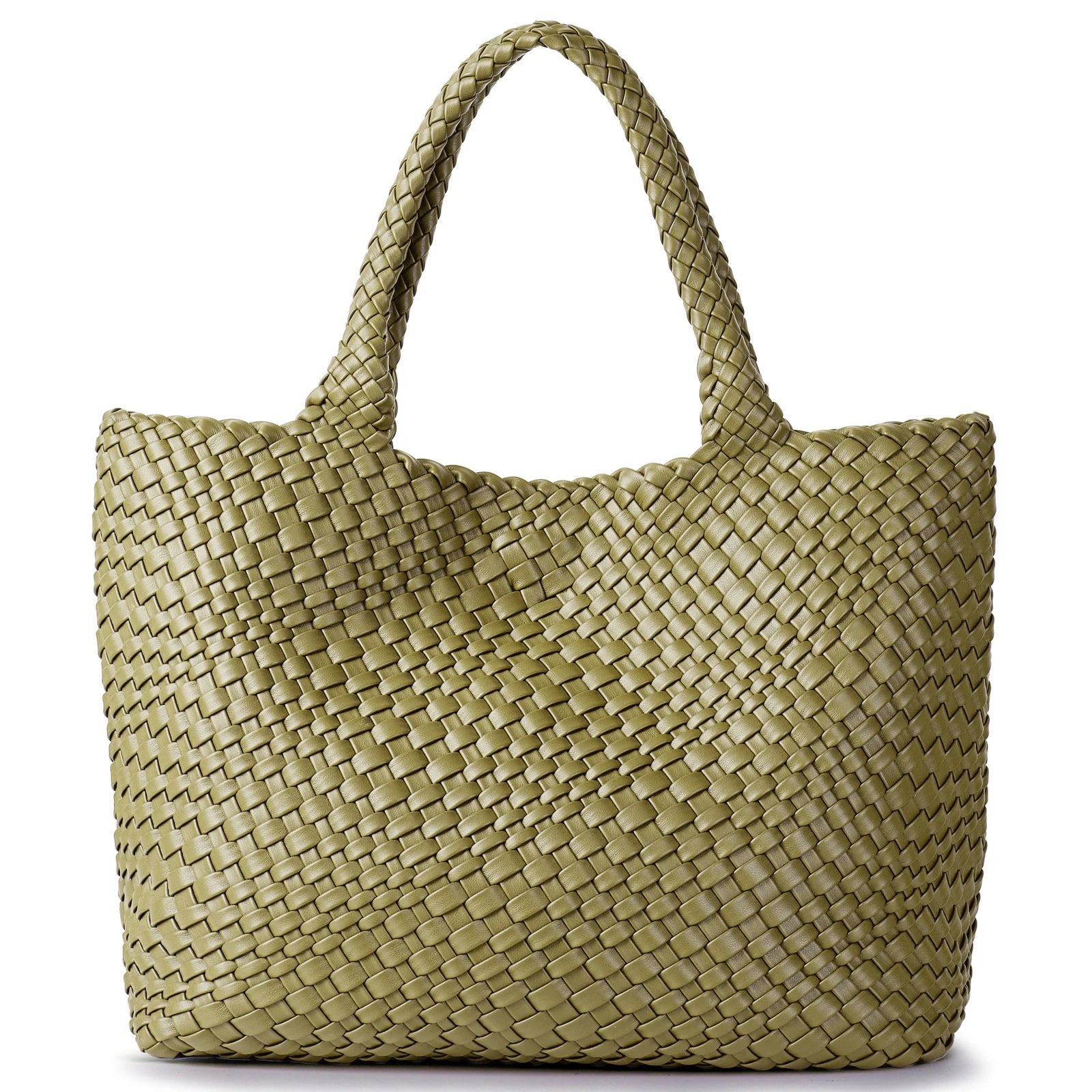 AVELIÉ – WOVEN VEGAN LEATHER TOTE BAG