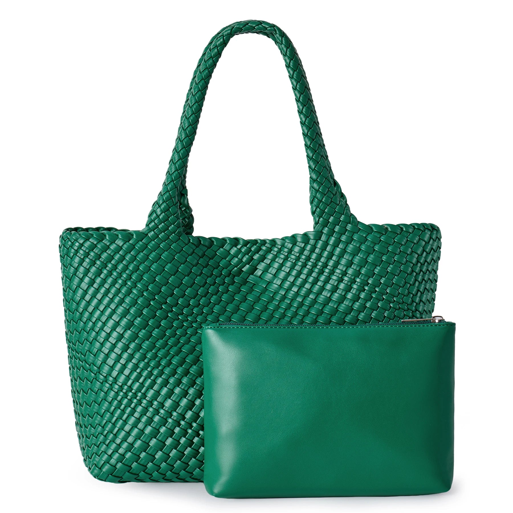 AVELIÉ – WOVEN VEGAN LEATHER TOTE BAG