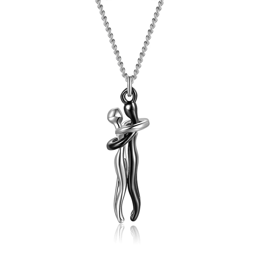AMORÉA – 14K GOLD-PLATED HUG PENDANT NECKLACE