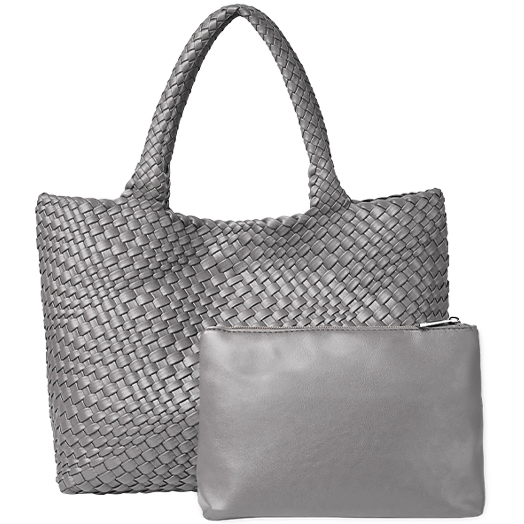 AVELIÉ – WOVEN VEGAN LEATHER TOTE BAG