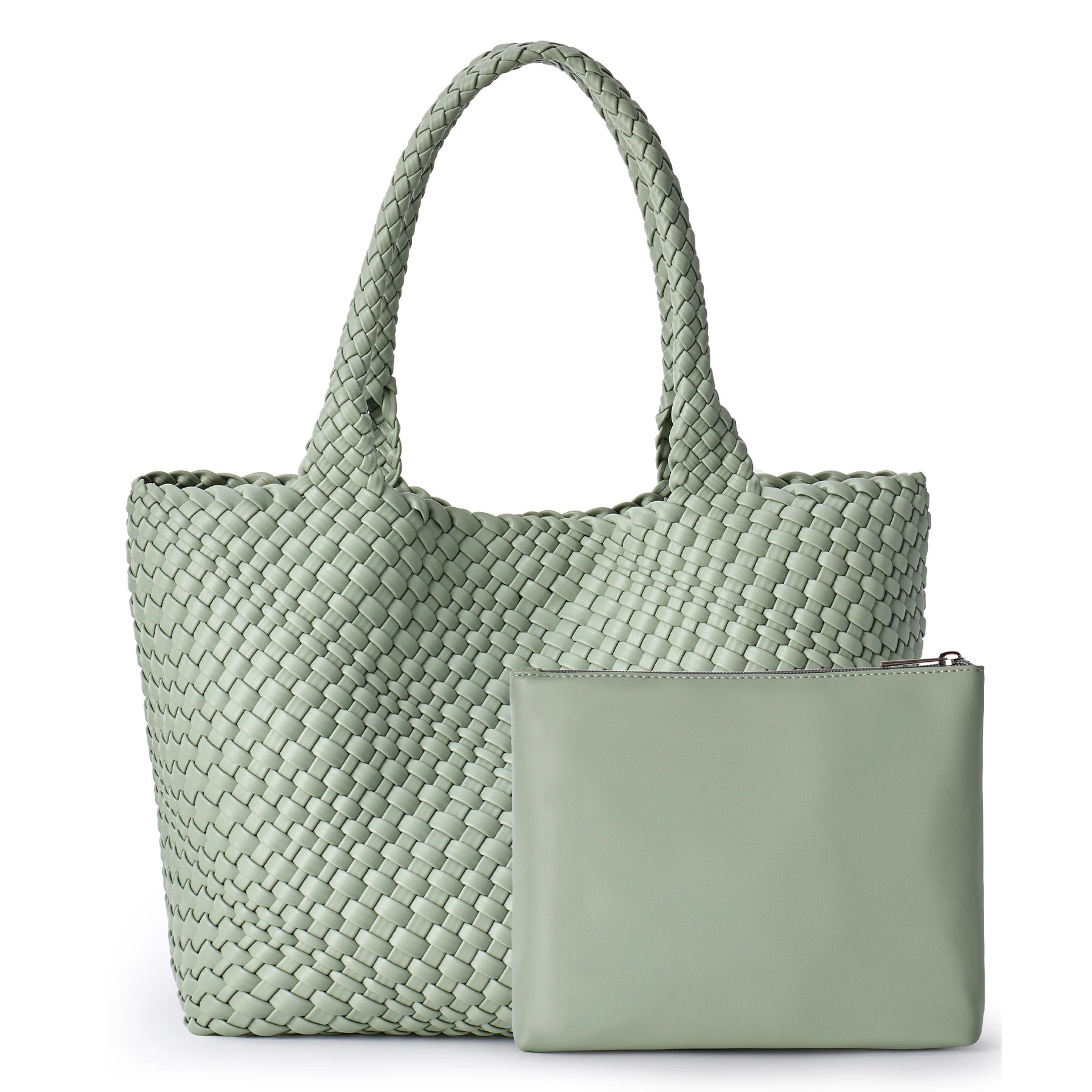 AVELIÉ – WOVEN VEGAN LEATHER TOTE BAG
