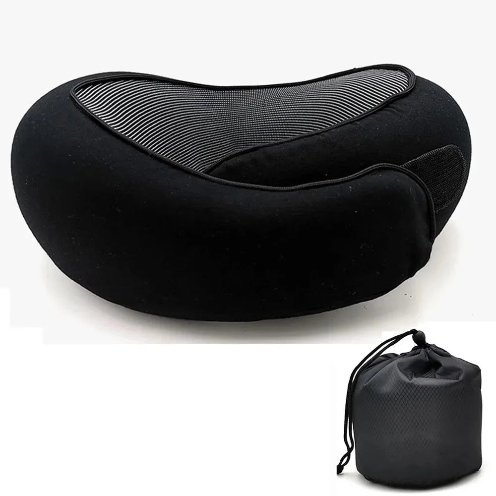 Adjustable U-Shaped Memory Foam Travel Pillow