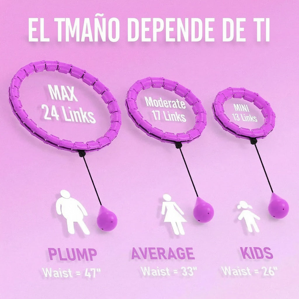 Aro Fitness Inteligente Ajustable con Peso para Adultos