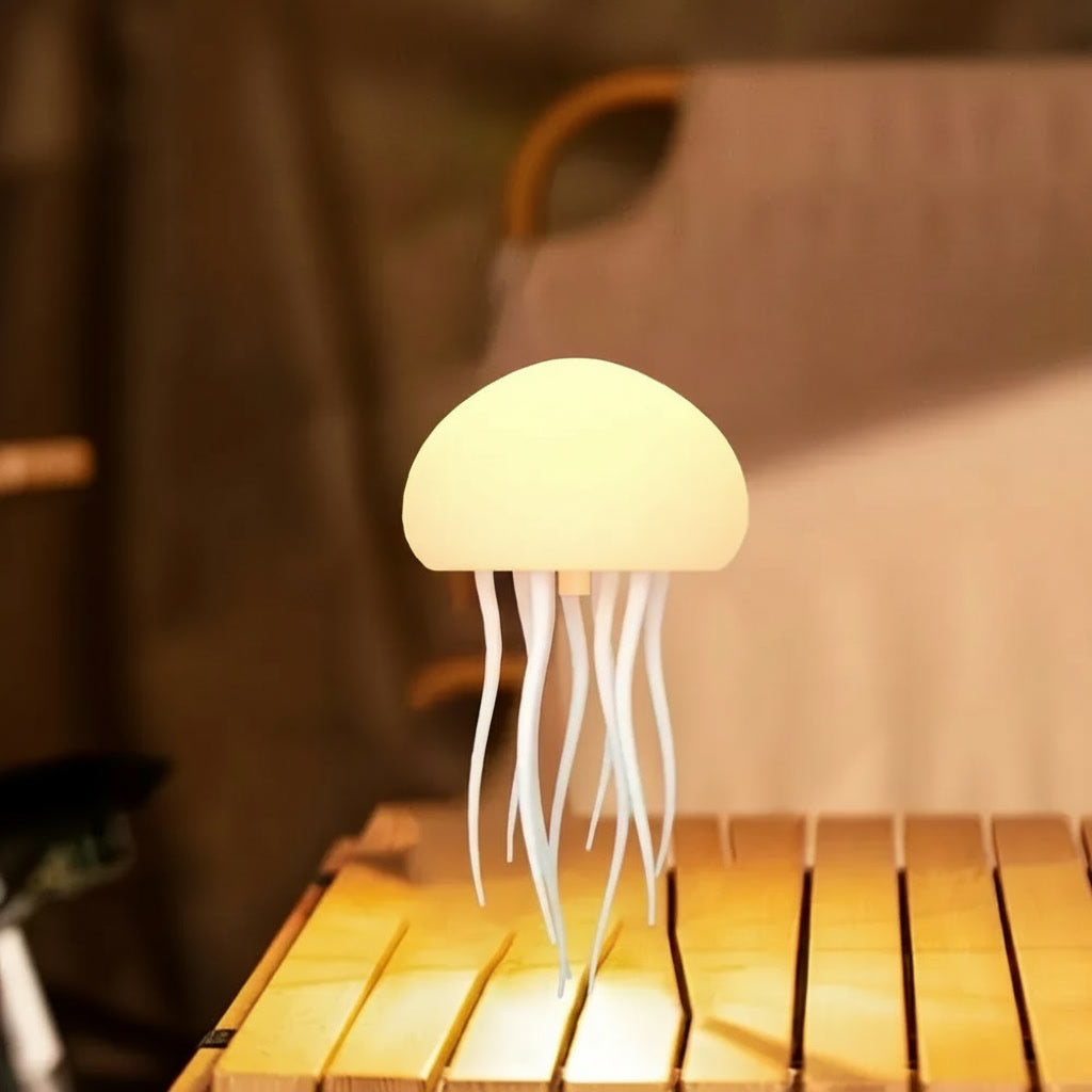 Lámpara Medusa Flotante con Luz LED Multicolor