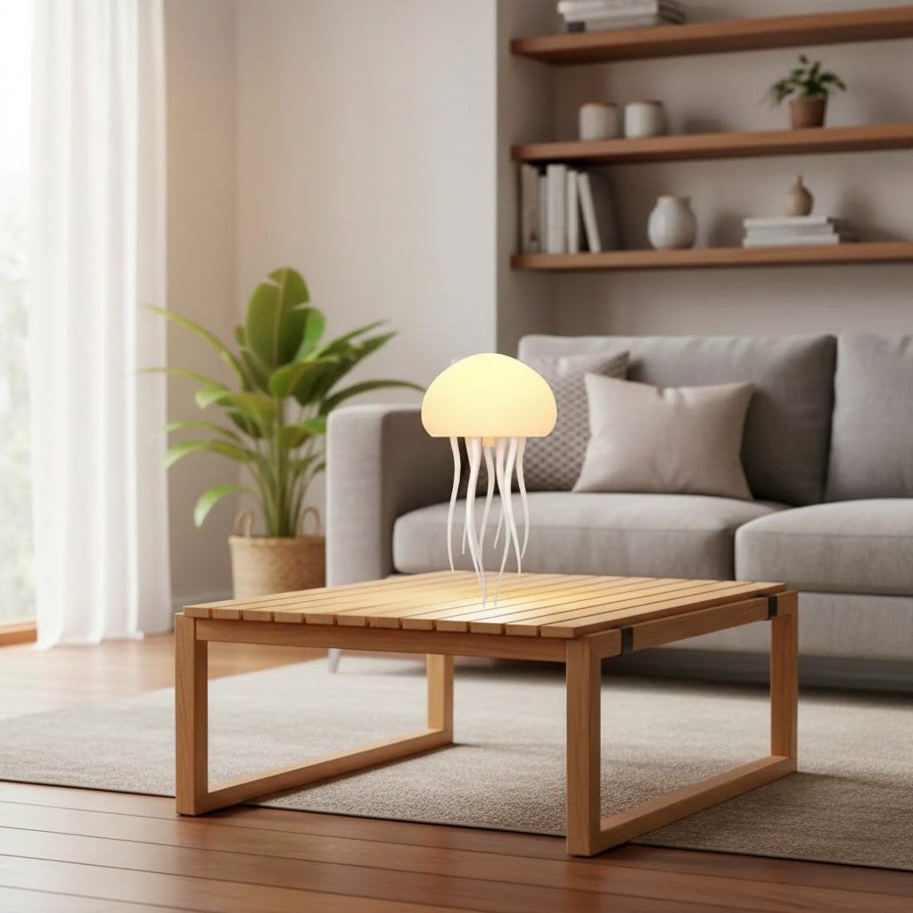 Lámpara Medusa Flotante con Luz LED Multicolor