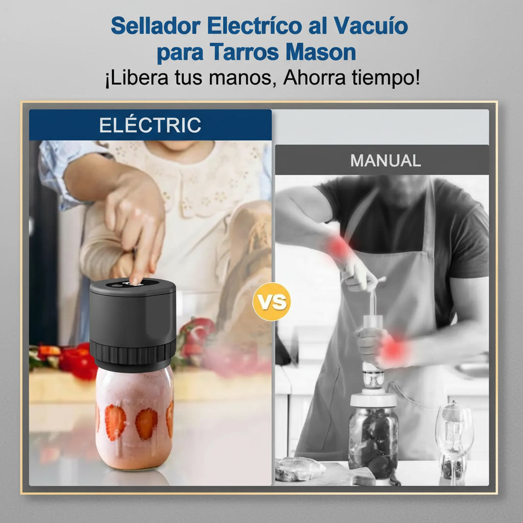 Sellador al Vacío para Frascos Mason