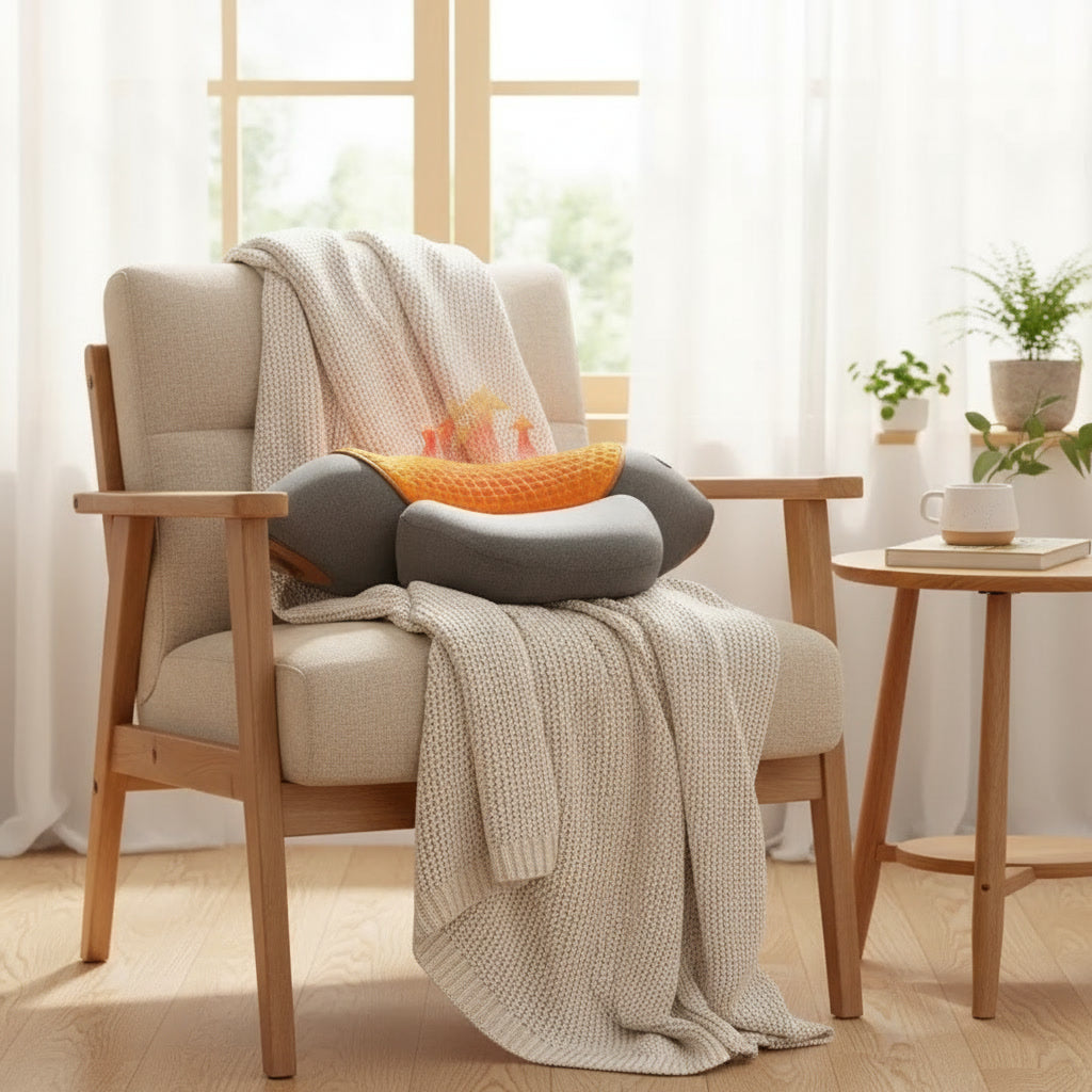 Masajeador de Cuello 3 en 1 con Calor y Vibración