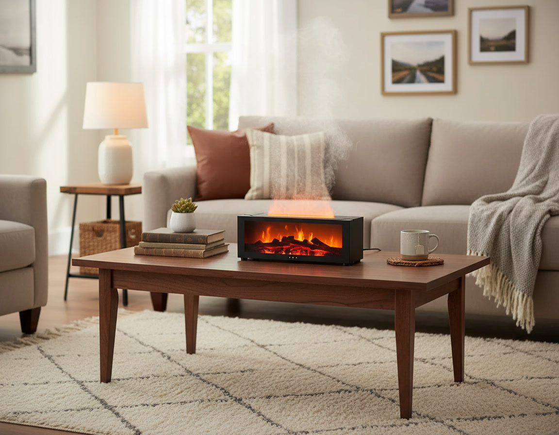 Difusor Aromático con Humidificador LED y Control Remoto