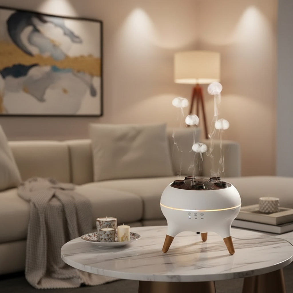 Difusor Humidificador Ultrasonico Medusa con Aromaterapia