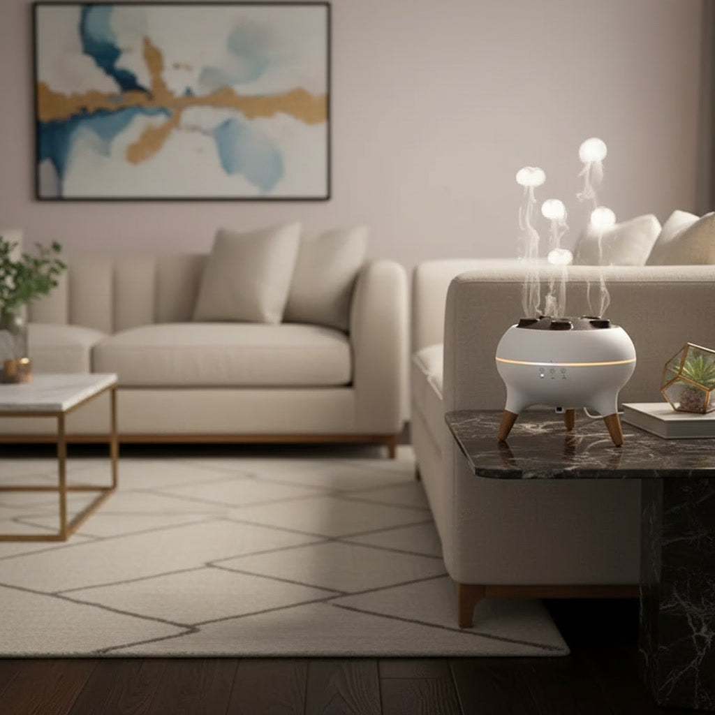 Difusor Humidificador Ultrasonico Medusa con Aromaterapia