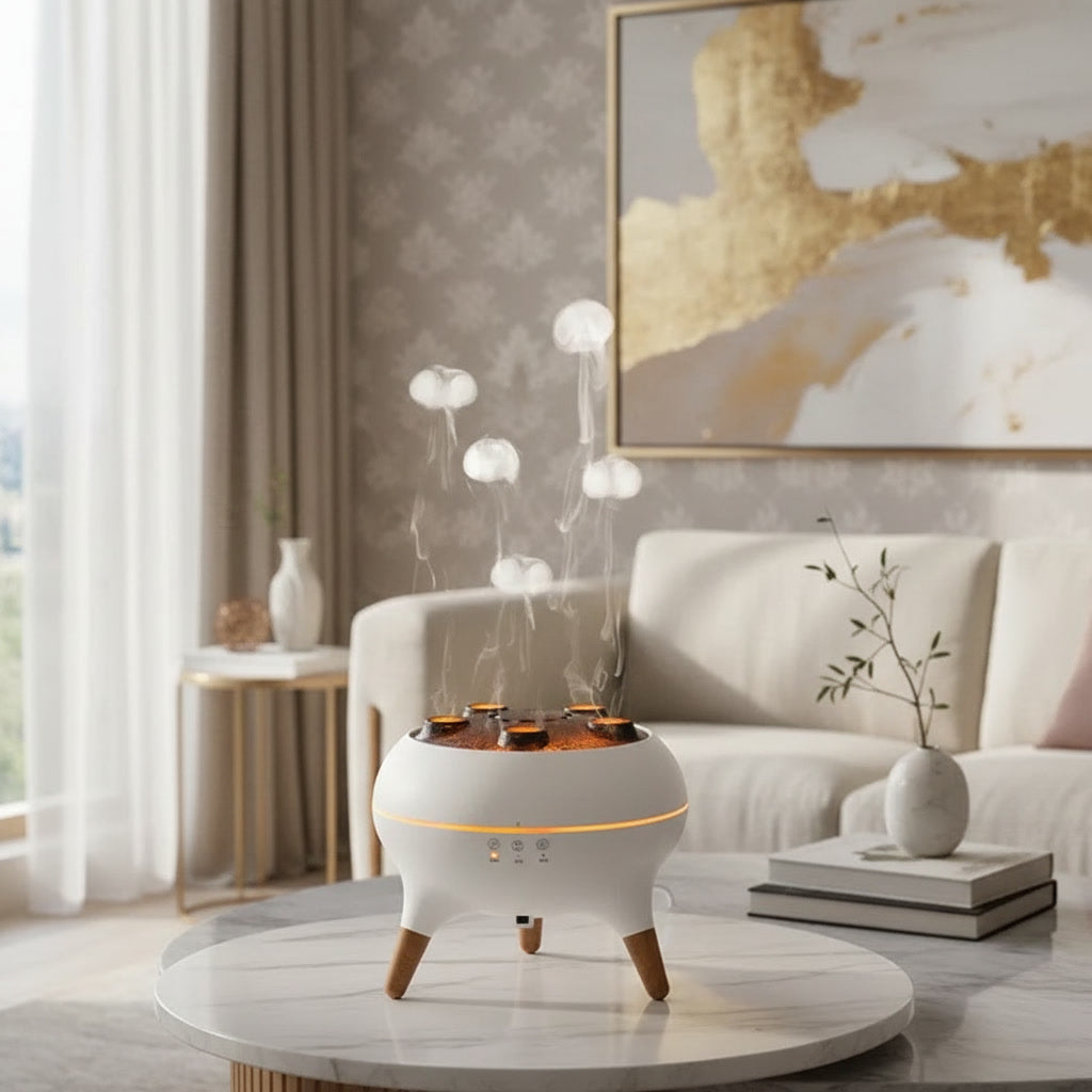 Difusor Humidificador Ultrasonico Medusa con Aromaterapia