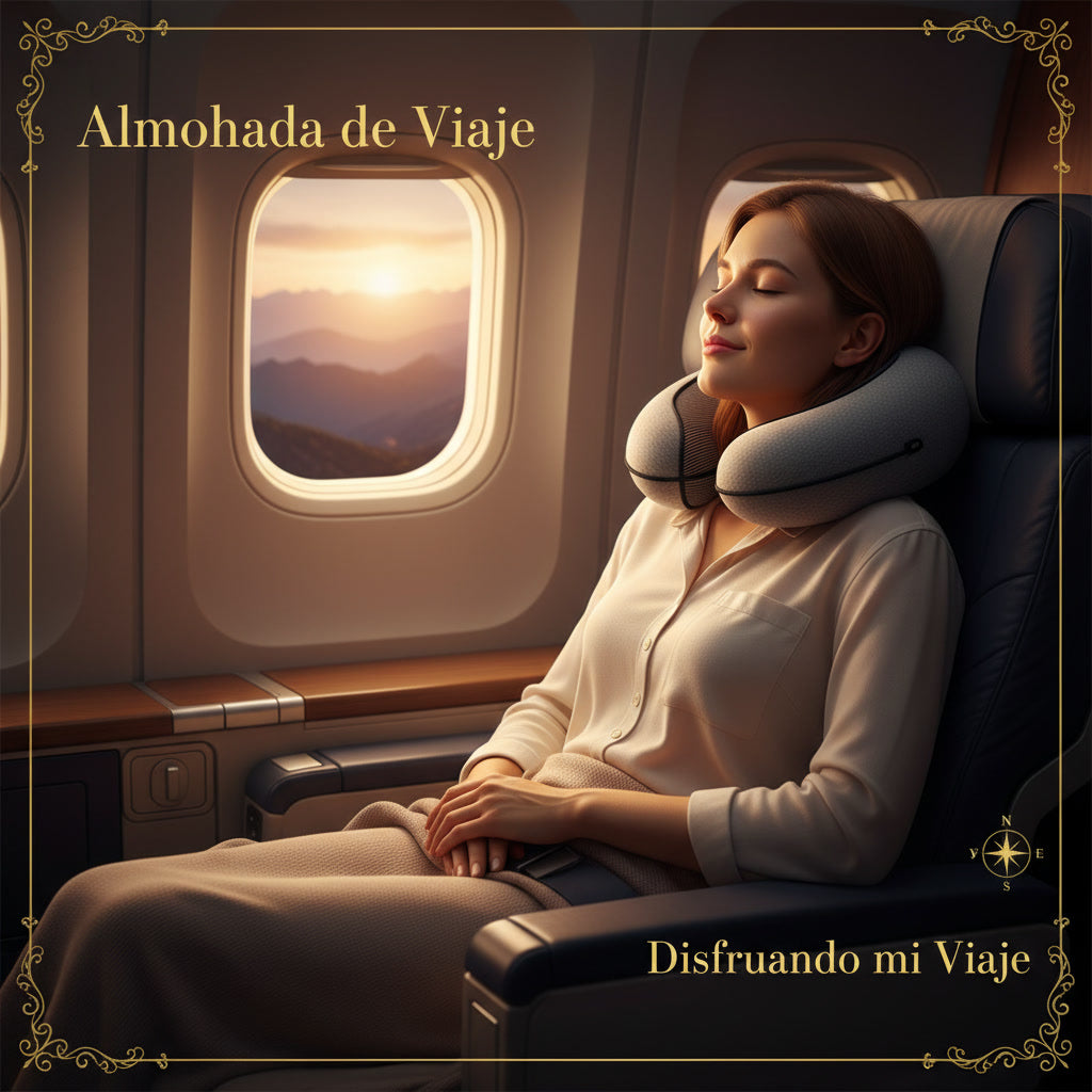 Adjustable U-Shaped Memory Foam Travel Pillow