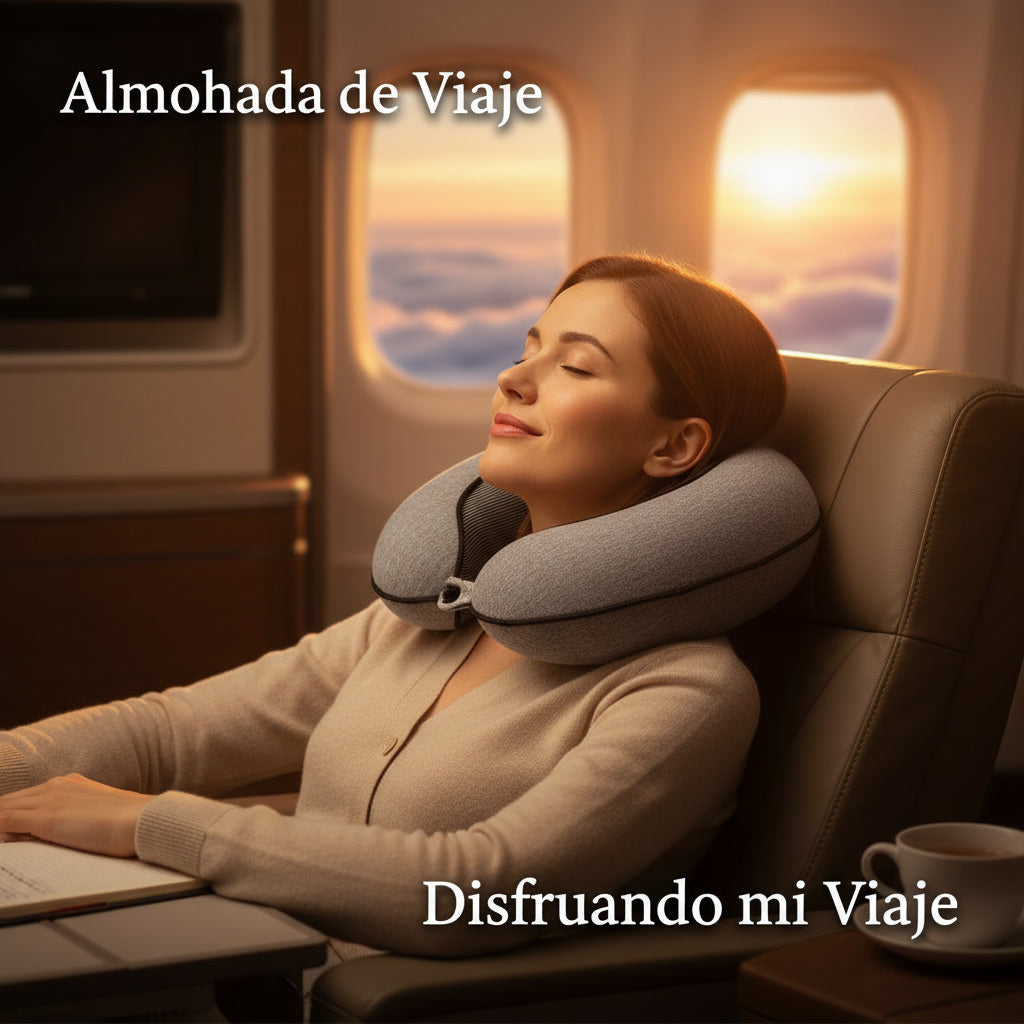 Adjustable U-Shaped Memory Foam Travel Pillow