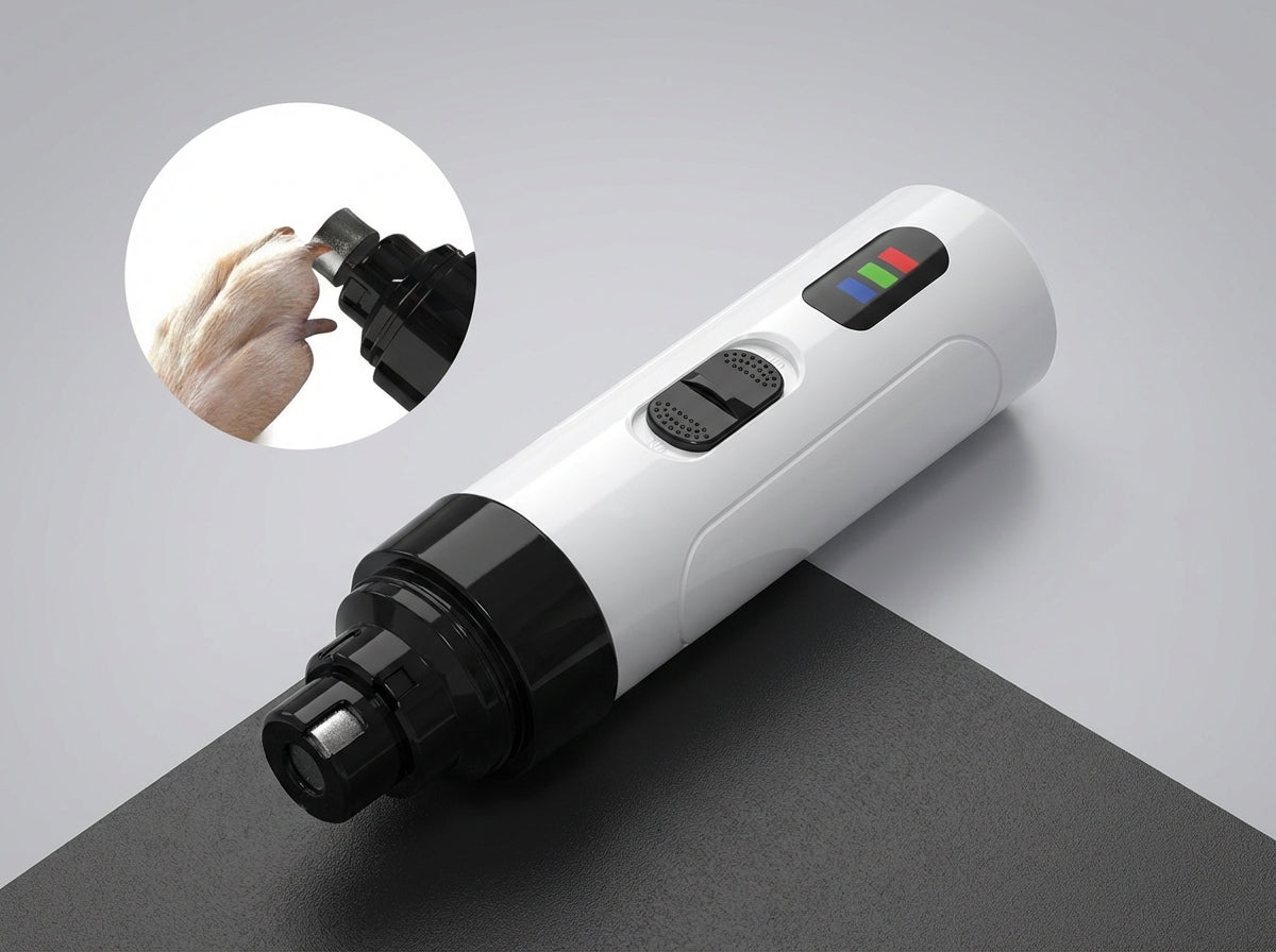 Cortaúñas Eléctrico para Mascotas – Lima de Uñas USB para Perros y Gatos, Portátil y Silencioso