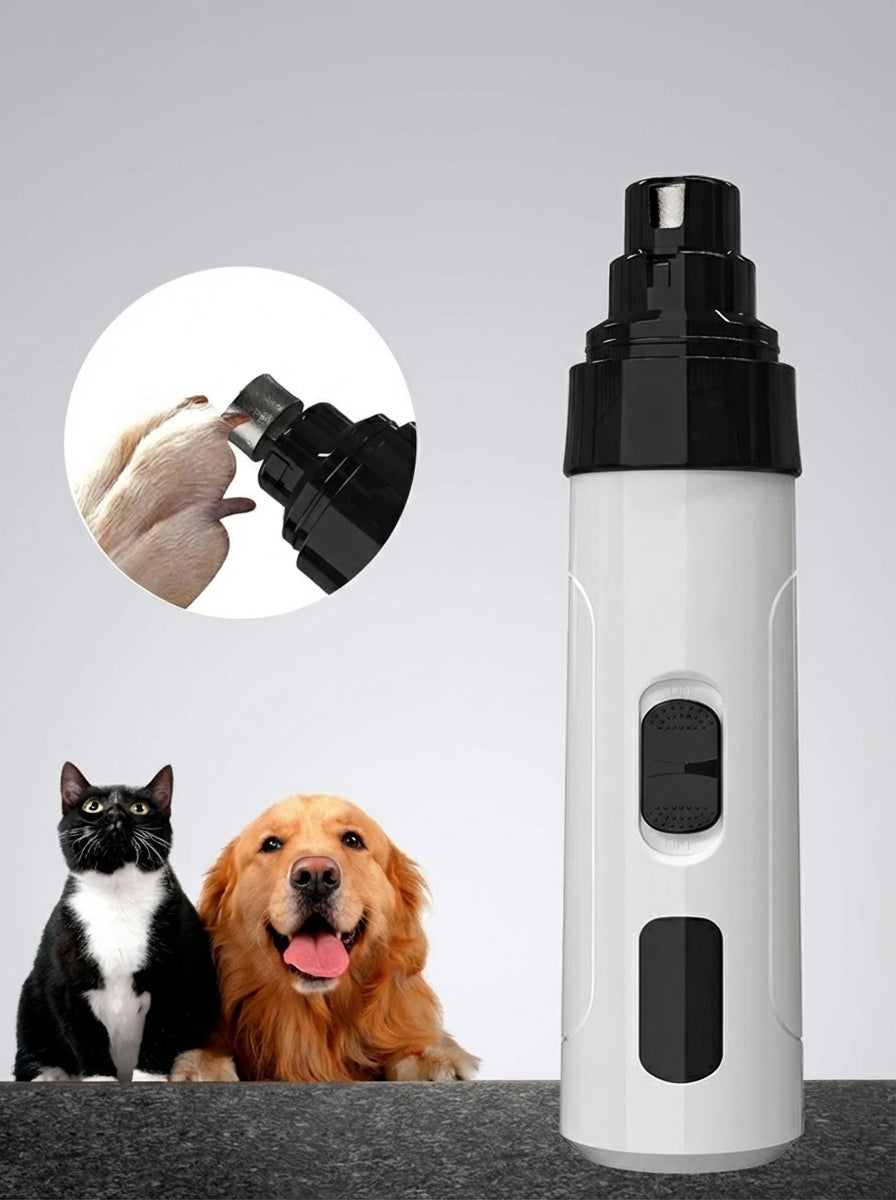 Cortaúñas Eléctrico para Mascotas – Lima de Uñas USB para Perros y Gatos, Portátil y Silencioso